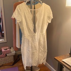 White lace dress